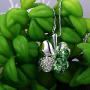 Four Leaf Clover Necklace - Green St.Patricks Day Shamrock Jewelry - Good Luck - Green Clover Necklace, Earrings, Bracelet, Brooch - Crystals and Rhinestones - Mall of Style
