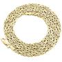 Mens Real 10K Yellow Gold Box Byzantine Link Chain 3.10mm Necklace 22-30 Inches