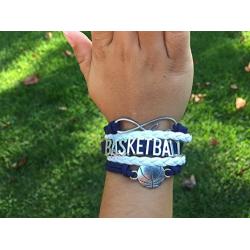 Infinity Collection Basketball Bracelet - Charm Bracelet- Basketball Jewelry - Perfect Basketball Gift