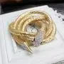 Sither Snake Necklace for Women Statement Choker Necklace Chain Snake Jewelry on Festival Christmas Party Gift (gold)