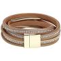 TASBERN Leopard Print Leather Wrap Bracelet in Multilayer Strands Leahter Cuff Bracelets for Women Mother Wife
