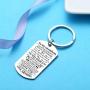 Nimteve Keychain to My Grandson Granddaughter from Grandma I Want You to Believe Love Mom Dad Dog Tag Military Air Force Navy Coast Guard Birthday Graduation Jewelry (to My Grandson)
