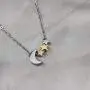 Joycuff Moon and Stars Necklaces for Girlfriend Wife Daughter Mom Best Friend Silver Gold Rose Gold Plated Cute Charm Pendant Dainty Delicate Fashion Handmade Trendy Crescent Moon Jewelry