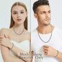 Jewelry Kingdom 1 Mens Necklace or Bracelet, 6MM Silver Cuban Link Chain for Mens Jewelry, Miami Chain Necklace for Women, High Polished 316L Stainless Steel(Length of 7-30inches)