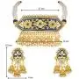 Aheli Indian Traditional Pearl and Kundan Choker Necklace with Earrings Set Bollywood Wedding Party Wear Jewelry for Women Aheli Indian Traditional Pearl and Kundan Choker Necklace with Earrings Set Bollywood Wedding Party Wear Jewelry for Women