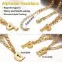 ChainsHouse Initial Letter Pendant Necklace Mens Womens Capital Letter Yellow Gold Plated A-Z 26 Alphabet Name Jewelry 16''+2'' Adjustable Stainless Steel Figaro Chain Personaziled ChainsHouse Initial Letter Pendant Necklace Mens Womens Capital Letter Yellow Gold Plated A-Z 26 Alphabet Name Jewelry 16''+2'' Adjustable Stainless Steel Figaro Chain Personaziled