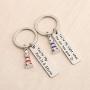 ENSIANTH Couple Keychain Lighthouse Gift You’re My Port in A Storm Keychain Set of 2 Nautical Gift