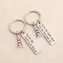 ENSIANTH Couple Keychain Lighthouse Gift You’re My Port in A Storm Keychain Set of 2 Nautical Gift