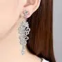 mecresh Gold/Silver Rhinestone Chandelier Wedding Bridal Dangle Earrings mecresh Gold/Silver Rhinestone Chandelier Wedding Bridal Dangle Earrings