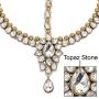 MUCH-MORE Gorgeous Style Stunning Gold Plated Kundan Stone Indian Matha Patti Head Partywear Jewelry for Women