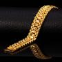 U7 Jewelry Men Wrist Chain Bracelet Stainless Steel Gold Plated Heavy Thick Link Chain Bracelet for Men Women, Husband Gift,Width Choice 12/15mm,Length 7-9 Inch, with Gift Box