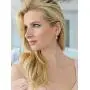 Mariell Rose Gold Wedding Earrings with Pearl Drops and Marquis CZ Mariell Rose Gold Wedding Earrings with Pearl Drops and Marquis CZ