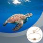 Sea Turtle Bracelet Crystal Turtle Charm Adjustable Bracelet for Girl Women
