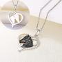 YL Horse Nckelace 925 Sterling Silver Animals Pendant Heart Jewelry for Women