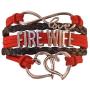 Firefighters Wife Gift, Fire Wife Bracelet, Proud Firefighters Wife Charm Bracelet - Makes Perfect Wife Gifts