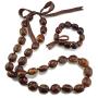 BlueRica Kukui Nut Lei Necklace/Bracelet Set