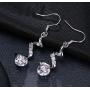 Rakumi Crystal Dangling Earrings Womens Elegant Wedding Bridal Earrings Party Jewelry