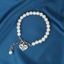 LParkin Sister Bracelets Big Sister Little Sister Middle Sister Bracelet Set Sister Gift Pearl Jewelry