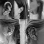 Sterling Silver Stud Earrings for Women- 2 Pairs of Small Cartilage Tragus Stud Earrings Set, 2mm Tiny Cubic Zirconia Earrings Round Ball Earrings & Pearl Earrings