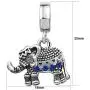 JMQJewelry Elephant Animal Birthday Birthstone January-December Month Dangle Charms for Bracelets Women Girls Jewelry Mothers Day