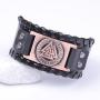 VASSAGO Vintage Wicca Odin’s Symbol of Warriors Valknut Viking Runes Charm Belt Buckle Bracelet