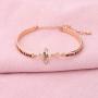 BEKECH Christian Bracelet Gifts for Women Trust in The Lord Proverbs 3:5-6 Bracelet Cross Charm Bible Verse Bracelet Religious Jewelry Gift for Women Girl Daughter Goddaughter