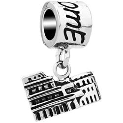 LovelyCharms Travel Landmark Series Charm Dangle Beads for European Bracelets