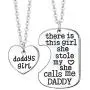 Luvalti Daddys Girl Heart Pendant Necklace - Father Daughter Necklace Set - Best Luvalti Daddys Girl Heart Pendant Necklace - Father Daughter Necklace Set - Best