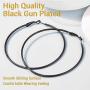 Statement Hoop Earrings for Women, 316L Stainless Steel Round/Star/Heart Big Hoop Earrings, Gift for Her (with Gift Box)