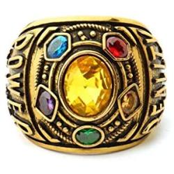 Infinity Stones Ring Inspirational Power Ring Thanos Ring Cosplay Costume Prop