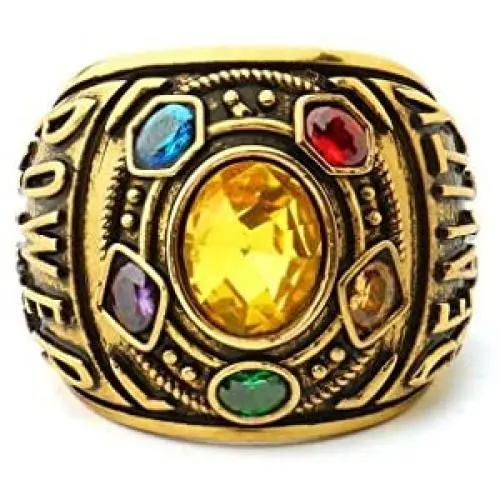 Infinity Stones Ring Inspirational Power Ring Thanos Ring Cosplay Costume Prop