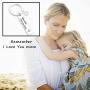 TOGON Remember I Love You Mom Dad Keychain Stainless Steel Jewelry Gifts for Mom Dad
