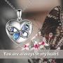 MONGAS Butterfly Necklaces 925 Sterling Silver Butterfly Jewelry for Women