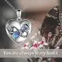 MONGAS Butterfly Necklaces 925 Sterling Silver Butterfly Jewelry for Women