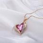 Meow Star Crystal Necklace for Women Healing Crystal Heart Necklace Crystal Jewelry for Gifts for Party/Anniversary Day/Birthday