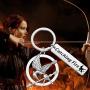 FAADBUK The Hunger Games Inspired Keychain Catching Fire Jewelry Hunger Games Mockingjay Bird Keyring for Hunger Games Fans