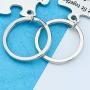 HN HNHB Like Puzzle Pieces Fit Together Perfectly Couple Keychain Boyfriend Girlfriend Gift Birthday Jewelry Gifts