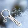 CYTING Snowflake Keychain You are Like Snowflakes Unique and One of A Kind Frozen Snowflake Jewelry for Family Friends