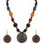 YouBella Jewellery Bollywood Ethnic Tribal Beads Traditional Indian Necklace Set with Earrings for Women