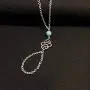Yalice Boho Hand Chains Turquoise Finger Bracelet Ring Slave Hand Jewelry for Women and Girls (Silver) Yalice Boho Hand Chains Turquoise Finger Bracelet Ring Slave Hand Jewelry for Women and Girls (Silver)