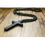Mealguet Jewelry Wooden Large Big Wood Bead Religious Catholic Crucifix Rosary Cross Pendant Necklace for Men,First Communion Gift Inspirational Cross for Prayer