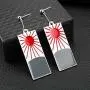 JinYu Demon Slayer Earrings Kamado Tanjirous Earrings Japanese Anime Demon Slayer Cosplay Prop Cartoon Alloy Cosplay Accessory Prop
