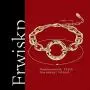 Frwiskp Link Chain Bracelet - 18K Real Gold Plated Oval Chain Link Bracelet 6 Inch fashion Jewelry Gift for Women and Girls Frwiskp Link Chain Bracelet - 18K Real Gold Plated Oval Chain Link Bracelet 6 Inch fashion Jewelry Gift for Women and Girls
