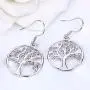 YL Dangle Drop Tree Earrings 925 Sterling Silver Tree of Life Leverback Earring Cubic Zirconia Created Emerald Green Jewelry YL Dangle Drop Tree Earrings 925 Sterling Silver Tree of Life Leverback Earring Cubic Zirconia Created Emerald Green Jewelry