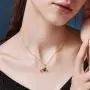 M MOOHAM Initial Necklace for Women Gift - 26 A-Z Initial Letters Necklace Jewelry Personalized 100 Languages I Love U Pendant Necklace Best Gifts for Women Girl Mothers Day Birthday Parties