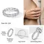 ChicSilver 925 Sterling Silver Celtic Knot Eternity Wedding Band for Women, 4 mm Wide, Size 4-12 (with Gift Box)