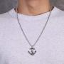 KINGKA Mens Anchor Necklace