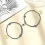 Personalized Magnetic Attract Couples Bracelets, Custom Rope Braided Mutual Magnetic Bracelets for Him and Her 2 PCS Personalized Magnetic Attract Couples Bracelets, Custom Rope Braided Mutual Magnetic Bracelets for Him and Her 2 PCS