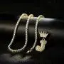 FW Jewelry Bling Iced Out Letter Chains Hip Hop Silver Gold Crown Initial Pendants for Men from A to Z FW Jewelry Bling Iced Out Letter Chains Hip Hop Silver Gold Crown Initial Pendants for Men from A to Z