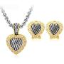 UNY New Brands Fashion Heart Women Jewelry Sets, Austrian Crystal,Necklace Jewelry Sets Best Gifts